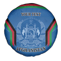 Custom Afghanistan Cricket Spare Tire Cover Afghan Coat Of Arm with Special Flag - Wonder Print Shop