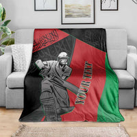 Custom Afghanistan Cricket Blanket Sporty Version