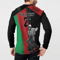 Custom Afghanistan Cricket Button Sweatshirt Sporty Version LT9 - Wonder Print Shop