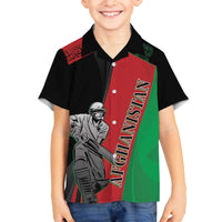 Custom Afghanistan Cricket Family Matching Puletasi and Hawaiian Shirt Sporty Version - Wonder Print Shop