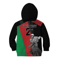 Custom Afghanistan Cricket Kid Hoodie Sporty Version - Wonder Print Shop