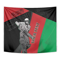 Custom Afghanistan Cricket Tapestry Sporty Version - Wonder Print Shop