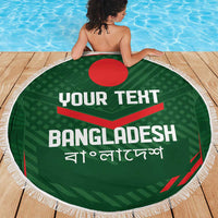 Custom Bangladesh Cricket Beach Blanket Go Tigers Sporty Version LT9 - Wonder Print Shop