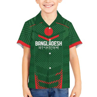 Custom Bangladesh Cricket Family Matching Short Sleeve Bodycon Dress and Hawaiian Shirt Go Tigers Sporty Version - Wonder Print Shop