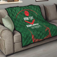 Custom Bangladesh Cricket Quilt Go Tigers Sporty Version - Wonder Print Shop