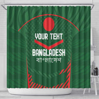 Custom Bangladesh Cricket Shower Curtain Go Tigers Sporty Version