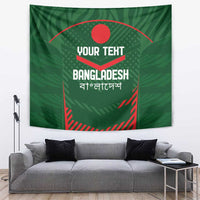 Custom Bangladesh Cricket Tapestry Go Tigers Sporty Version - Wonder Print Shop