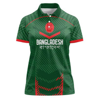Custom Bangladesh Cricket Women Polo Shirt Go Tigers Sporty Version - Wonder Print Shop