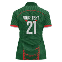 Custom Bangladesh Cricket Women Polo Shirt Go Tigers Sporty Version - Wonder Print Shop