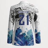 Custom Brasil Concept Guacamayo 2026 Floral Blazer Blue Edition