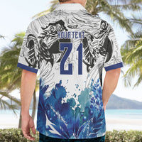 Custom Brasil Concept Guacamayo 2026 Floral Hawaiian Shirt Blue Edition