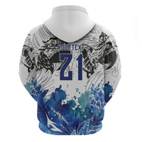 Custom Brasil Concept Guacamayo 2026 Floral Hoodie Blue Edition