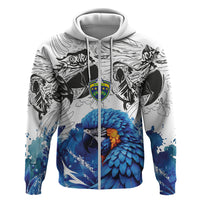 Custom Brasil Concept Guacamayo 2026 Floral Hoodie Blue Edition
