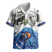 Custom Brasil Concept Guacamayo 2026 Floral Kid Hawaiian Shirt Blue Edition