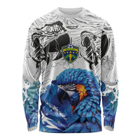 Custom Brasil Concept Guacamayo 2026 Floral Long Sleeve Shirt Blue Edition