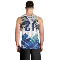 Custom Brasil Concept Guacamayo 2026 Floral Men Tank Top Blue Edition