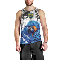 Custom Brasil Concept Guacamayo 2026 Floral Men Tank Top Blue Edition