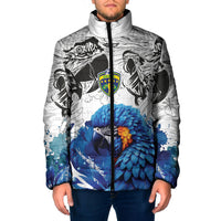 Custom Brasil Concept Guacamayo 2026 Floral Padded Jacket Blue Edition