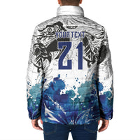 Custom Brasil Concept Guacamayo 2026 Floral Padded Jacket Blue Edition