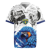 Custom Brasil Concept Guacamayo 2026 Floral Rugby Jersey Blue Edition