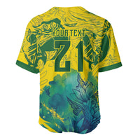 Custom Brasil Concept Guacamayo 2026 Floral Baseball Jersey Green Edition