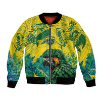 Custom Brasil Concept Guacamayo 2026 Floral Bomber Jacket Green Edition