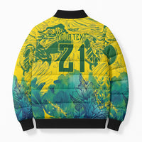 Custom Brasil Concept Guacamayo 2026 Floral Bomber Puffer Jacket Green Edition