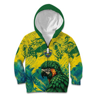 Custom Brasil Concept Guacamayo 2026 Floral Kid Hoodie Green Edition
