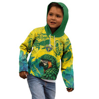 Custom Brasil Concept Guacamayo 2026 Floral Kid Hoodie Green Edition