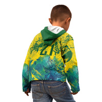 Custom Brasil Concept Guacamayo 2026 Floral Kid Hoodie Green Edition