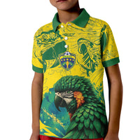 Custom Brasil Concept Guacamayo 2026 Floral Kid Polo Shirt Green Edition