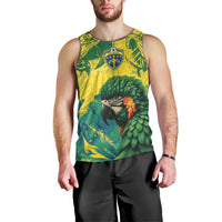 Custom Brasil Concept Guacamayo 2026 Floral Men Tank Top Green Edition