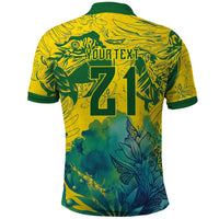 Custom Brasil Concept Guacamayo 2026 Floral Polo Shirt Green Edition