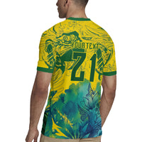 Custom Brasil Concept Guacamayo 2026 Floral Rugby Jersey Green Edition