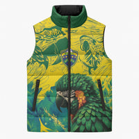 Custom Brasil Concept Guacamayo 2026 Floral Sleeveless Puffer Jacket Green Edition