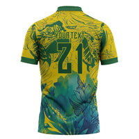 Custom Brasil Concept Guacamayo 2026 Floral Zipper Polo Shirt Green Edition