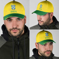 Personalized Brasil Concept Parrot Football Classic Cap Macaw Bird Floral Tribal Edition 2026