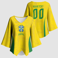 Custom Brasil Concept Parrot Football Kimono Sleeve Blouse Macaw Bird Floral Tribal Edition 2026