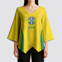 Custom Brasil Concept Parrot Football Kimono Sleeve Blouse Macaw Bird Floral Tribal Edition 2026