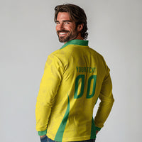 Custom Brasil Concept Parrot Football Long Sleeve Polo Shirt Macaw Bird Floral Tribal Edition 2026