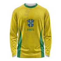 Custom Brasil Concept Parrot Football Long Sleeve Shirt Macaw Bird Floral Tribal Edition 2026