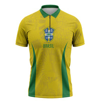 Custom Brasil Concept Parrot Football Zipper Polo Shirt Macaw Bird Floral Tribal Edition 2026