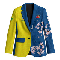 Custom Brazil Japan Football Blazer Cultural Fusion Heritage