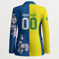 Custom Brazil Japan Football Blazer Cultural Fusion Heritage