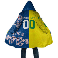 Custom Brazil Japan Football Cloak Cultural Fusion Heritage