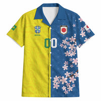 Custom Brazil Japan Football Hawaiian Shirt Cultural Fusion Heritage