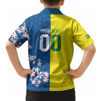 Custom Brazil Japan Football Hawaiian Shirt Cultural Fusion Heritage