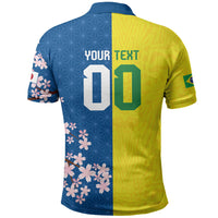 Custom Brazil Japan Football Polo Shirt Cultural Fusion Heritage