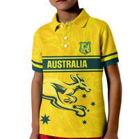 World Cricket Custom Australia Kid Polo Shirt Aussie! Aussie! Oi! Oi! Oi!