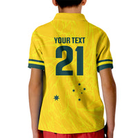 World Cricket Custom Australia Kid Polo Shirt Aussie! Aussie! Oi! Oi! Oi!